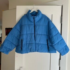 Blue sporty Puffer Jacket